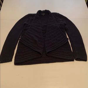 Express open wrap black sweater